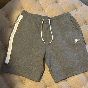 Nike Sportswear Tech Pro Men's Dark Gray Shorts with White Accents, XXL